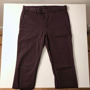 Uniqol Maroon Chino Pants